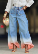 Women Ombre Denim Pant Women Ombre Denim Pant