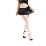 Women Halloween Sexy Glow-in-the-Dark Playing Card Fishnet Tights Sexy Lingerie