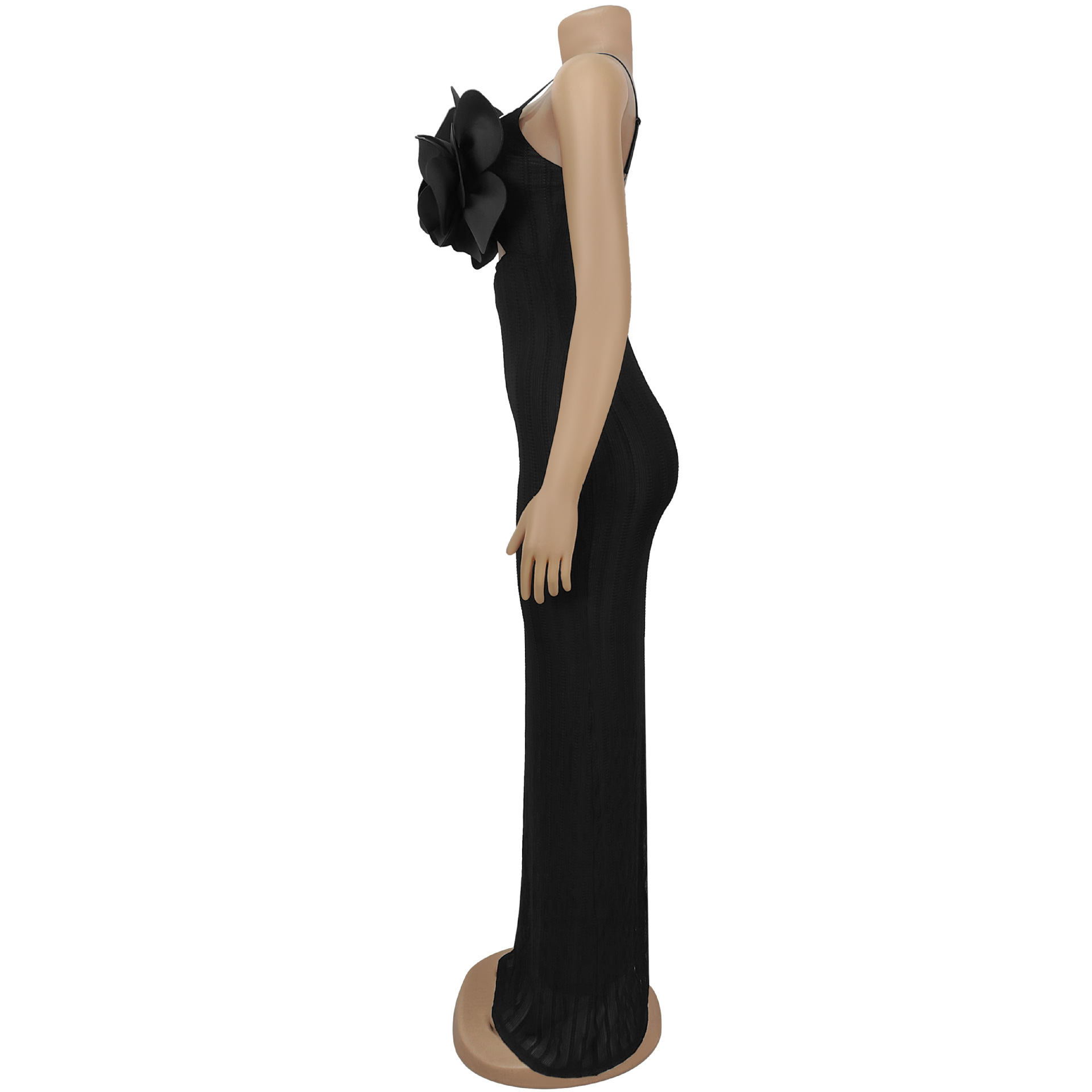 Women Sexy Lace Corsage Backless Strap Dress