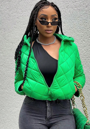 Women Fall/Winter Long-Sleeved Solid Hoodie