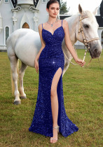 Women sexy summer strapless formal party French dress.