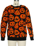 Autumn Winter Halloween Sweater Holidays Jacquard Knitting Top