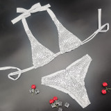 Women's Sequin Bikini Set Sexy Summer Two-Piece Fashion Swimsuit