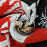 Women's Christmas Pullover Sweater Santa Round Neck Knitting Top