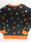 Colorblock Jacquard Autumn Winter Long Sleeve Pullover Halloween Sweater
