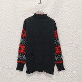 Women's Christmas Pullover Sweater Santa Round Neck Knitting Top
