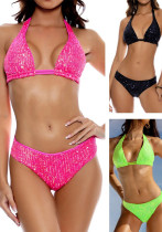 Women's Sequin Bikini Set Sexy Summer Two-Piece Fashion Swimsuit