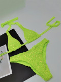 Women's Sequin Bikini Set Sexy Summer Two-Piece Fashion Swimsuit