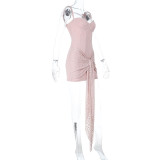 Women Sexy Backless Strap Dress