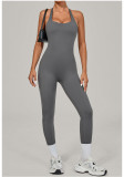 Women Halter Neck Yoga Bodysuit