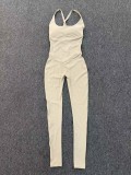 Women Adjustable Strap Yoga Bodysuit