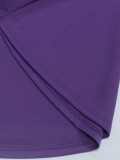 Plus-Size Women Solid Elegant Half-Sleeve Bodycon Maxi Dress