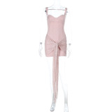 Women Sexy Backless Strap Dress