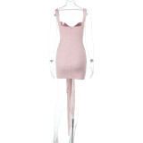Women Sexy Backless Strap Dress