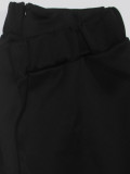 Plus-Size Women Solid Elegant Half-Sleeve Bodycon Maxi Dress