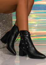 Rhinestone Pointed Toe Stiletto High Knee-High Boots Plus Size Shoes Rhinestone Pointed Toe Stiletto High Knee-High Boots Plus Size Shoes