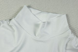 Women Solid Pleated Elegant Fishtail Stand Collar Sleeveless Bodycon Dress