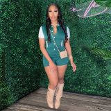 Women Summer Button Jumpsuit