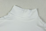 Women Solid Pleated Elegant Fishtail Stand Collar Sleeveless Bodycon Dress