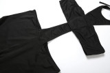 Women Fall Sexy Halter Neck Solid Jumpsuit