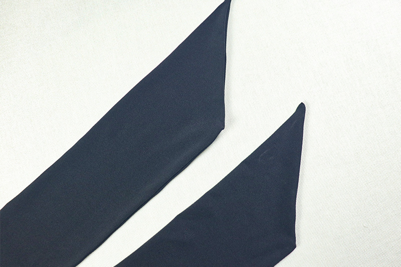 Women Black and White Contrast Color Slit Irregular Pleated Off-Shoulder Strapless Backless Dress