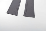 Women Fall/Winter Hooded Letter Print Zipper Top and Pants Two-Piece Set