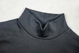 Women Slash Solid Turtleneck Mesh See-Through Long Sleeve Bodycon Dress