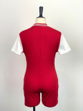 Women Summer Button Jumpsuit