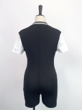 Women Summer Button Jumpsuit
