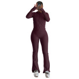 Tight Fitting Quick-Dry Gym Pockets Zipper Yoga Suit Outdoor Running Sportswear