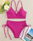 Tie-Front Bikini Women's Sexy Two-Piece Swimsuit