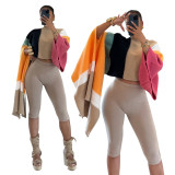 Women's Casual Knitting Asymmetrical Coat