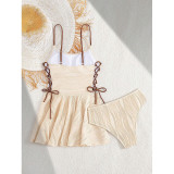 Strap Dress Style Women's Beach Two-Piece Swimsuit
