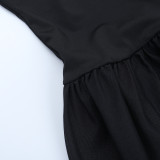 Square Neck Sleeveless Dress Women's A-Line Long Dress