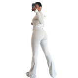 Tight Fitting Quick-Dry Gym Pockets Zipper Yoga Suit Outdoor Running Sportswear