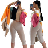 Women's Casual Knitting Asymmetrical Coat