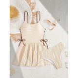 Strap Dress Style Women's Beach Two-Piece Swimsuit
