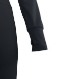 Tight Fitting Quick-Dry Gym Pockets Zipper Yoga Suit Outdoor Running Sportswear