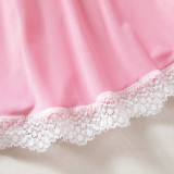 Women lace-up maid Pu-Leather cosplay uniform Sexy lingerie set