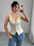 Women Summer V-Neck Vest Top