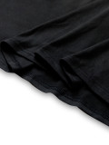 Plus-Size Women Fall/Winter Contrast Bow Black Maxi Dress