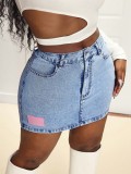 Sexy Fashion Stretch Denim Bodycon Short Skirt