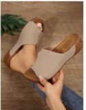 Plus Size Women Shoes Comfortable Wedge Slide Sandals