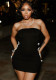 Women's Summer Sexy Cut-Out Strapless Bodycon Dress