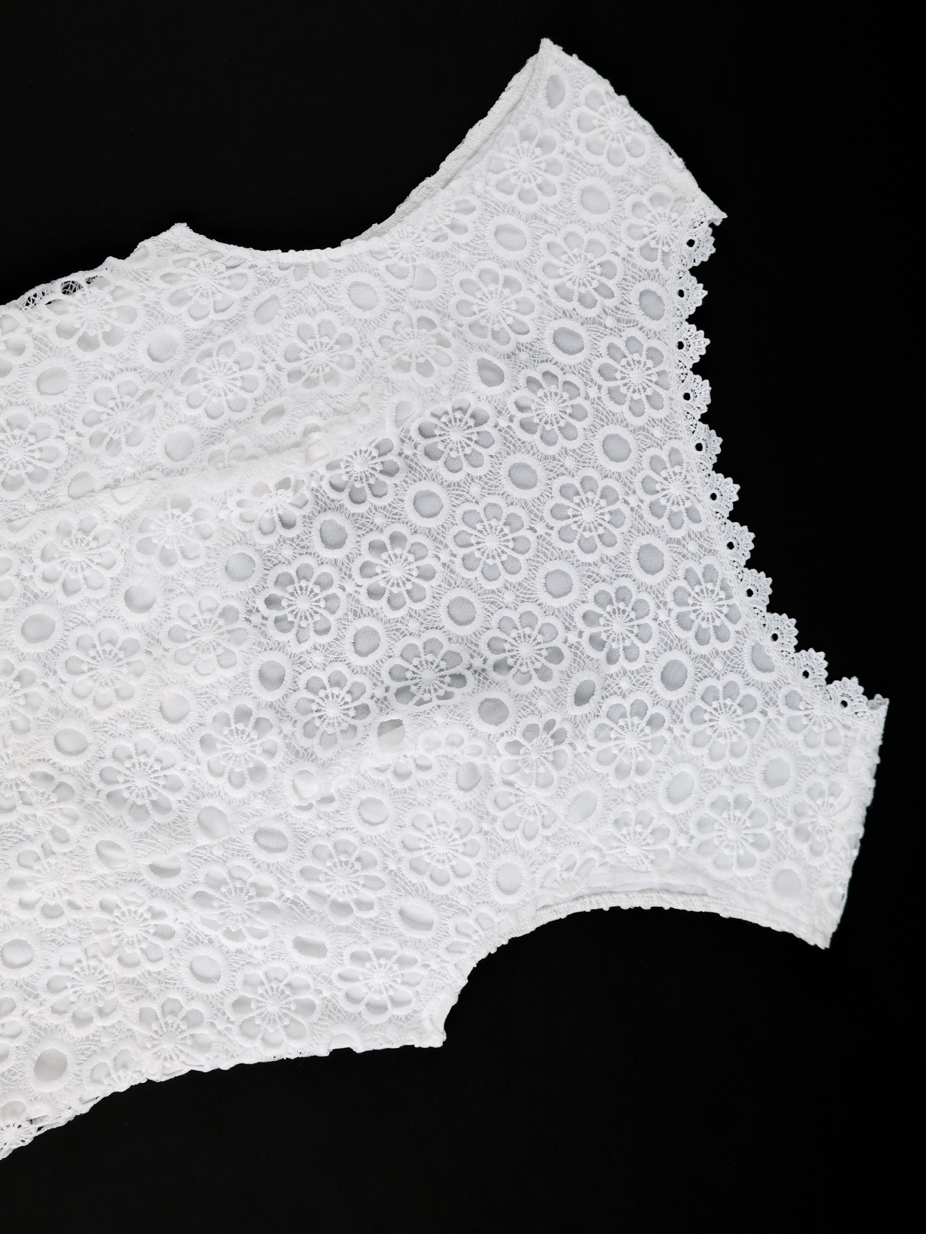 Women White Lacemesh Lace-Up Sleeveless Sexy Backless Party Dress