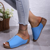 Plus Size Women Shoes Comfortable Wedge Slide Sandals