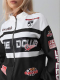 Fashion Letter Casual Style Print Long Sleeve Jacket