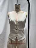 Women Summer V-Neck Vest Top