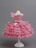 Girls' Slash Shoulder Tutu Dress