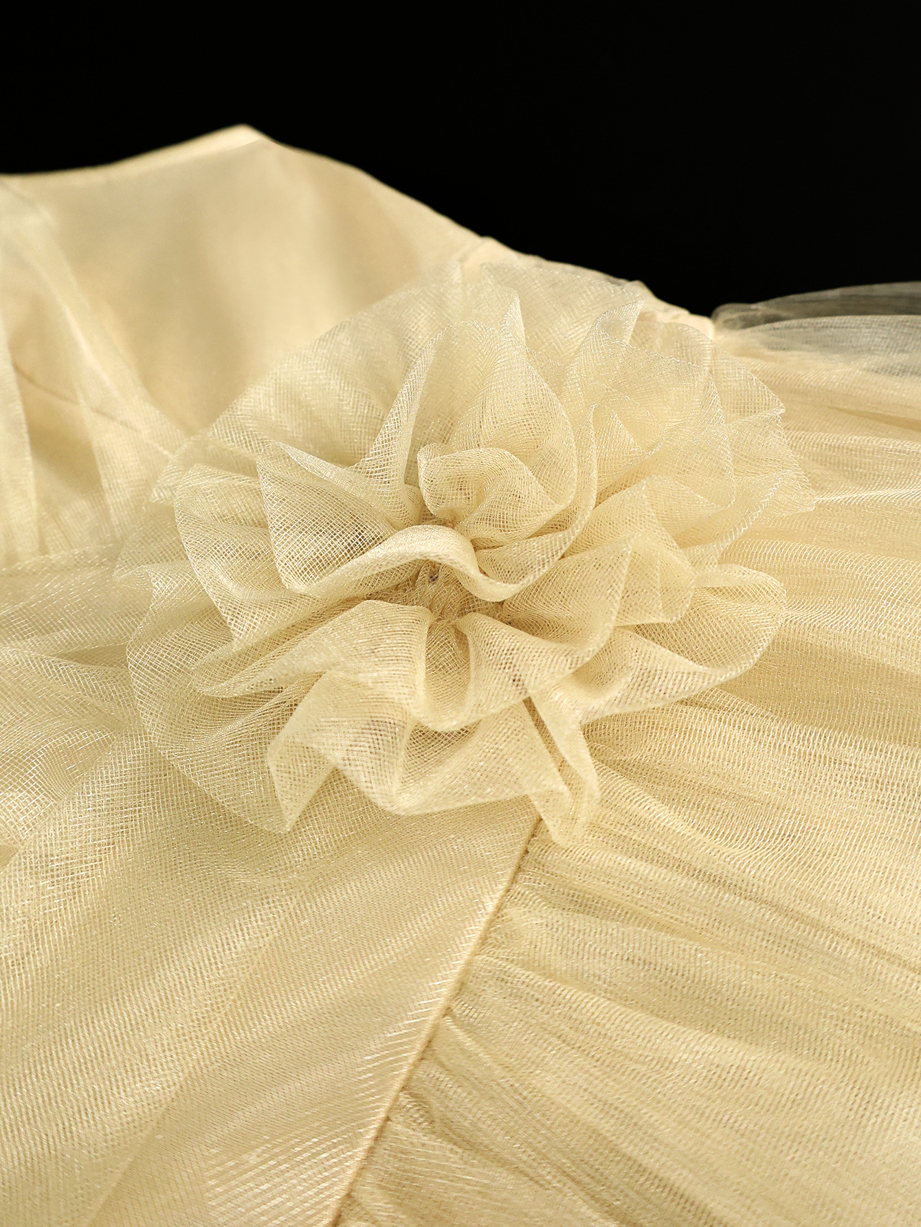 Women One-Shoulder Mesh V-Neck Floral Halter Party Dinner Dress